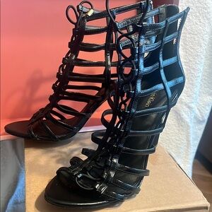Calvin Klein Women's Black Strappy Heels